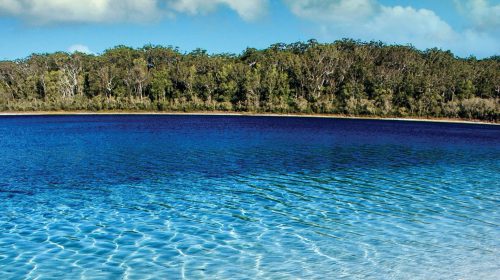 Close up of calm lake water